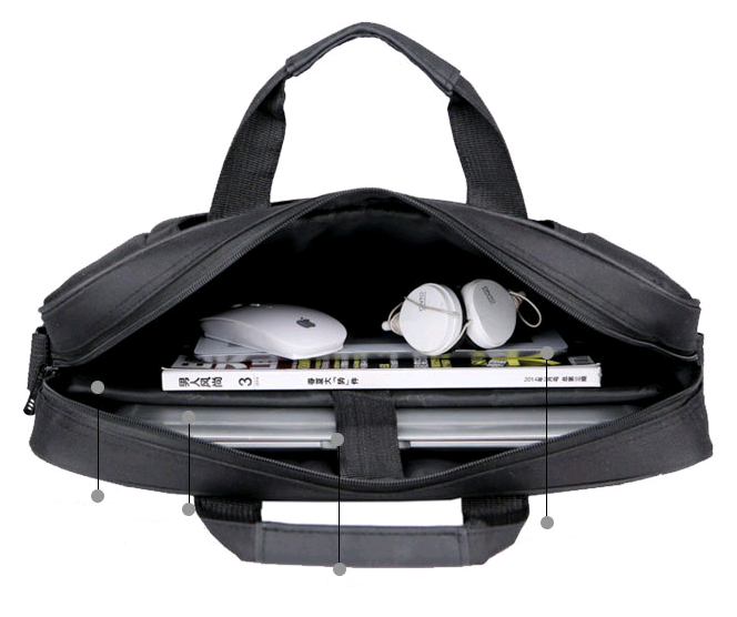 Portable Black Computer Bag