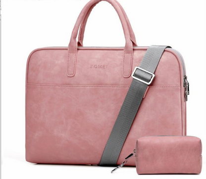 Faux Leather Laptop Bag